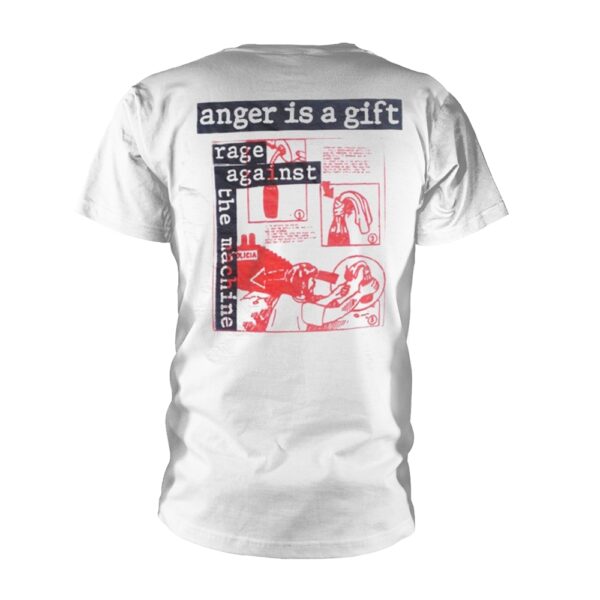Rage Against The Machine - Anger Gift T-Shirt (Front / Back Print) - Image 2