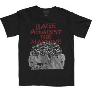 Rage Against The Machine Crowd Masks Black T-Shirt