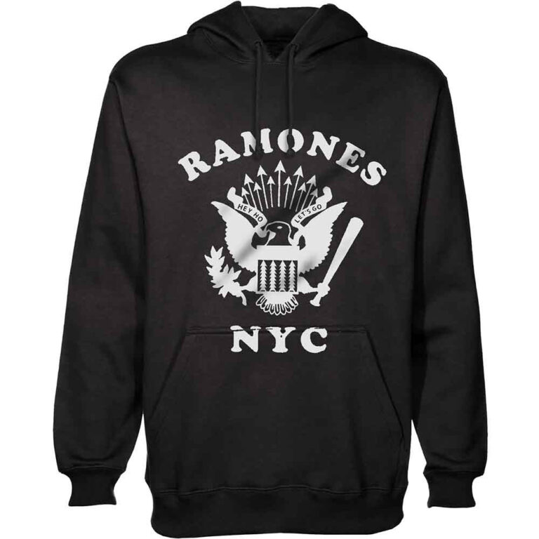 Ramones Retro Eagle New York City Pullover Hoodie