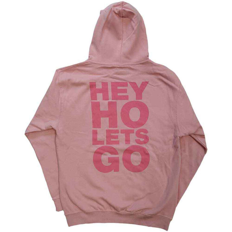 Ramones Pink Hey Ho Seal Pullover Hoodie