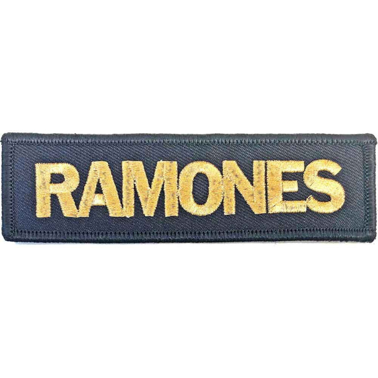 Ramones Gold Logo Patch