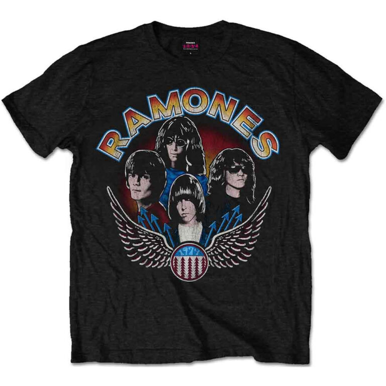 Ramones Vintage Wings Photo T-Shirt