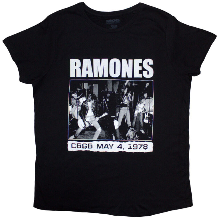 Ramones CBGB 1978 Ladies T-Shirt