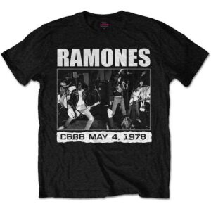 Ramones CBGB 1978 Black T-Shirt