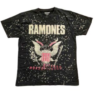 Ramones Eagle Black Wash Collection T-Shirt