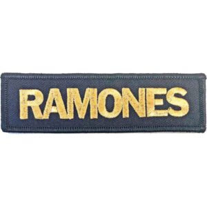 Ramones Gold Logo Standard Woven Patch