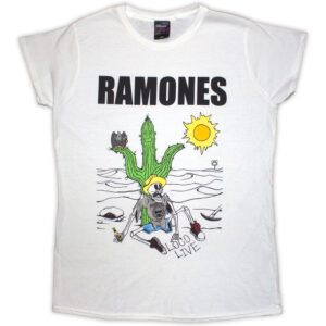 Ramones Loco Live White Ladies T-Shirt
