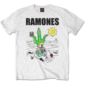 Ramones Loco Live White T-Shirt