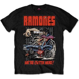 Ramones Outta Here Black T-Shirt