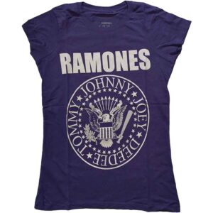 Ramones Presidential Seal Purple Ladies T-Shirt