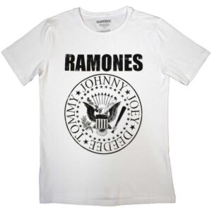 Ramones Presidential Seal White Ladies T-Shirt