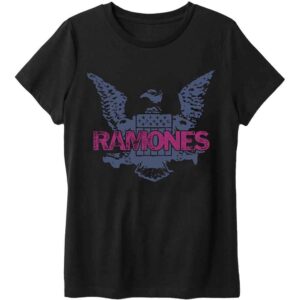 Ramones Purple Eagle Black T-Shirt