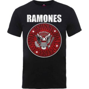 Ramones Red Fill Seal Black T-Shirt