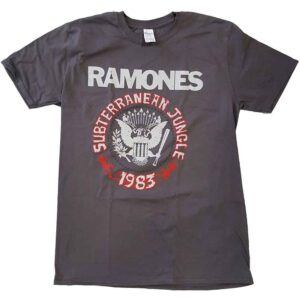 Ramones Subterranean Jungle Charcoal Grey T-Shirt