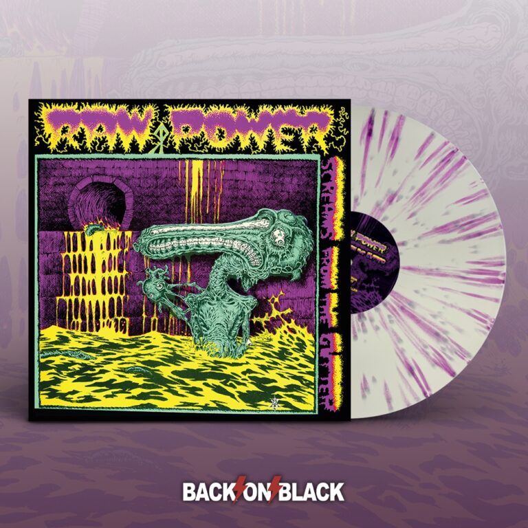 Raw Power – SCREAMS FROM THE GUTTER (WHITE W/ PURPLE SPLATTER VINYL) Vinyl LP