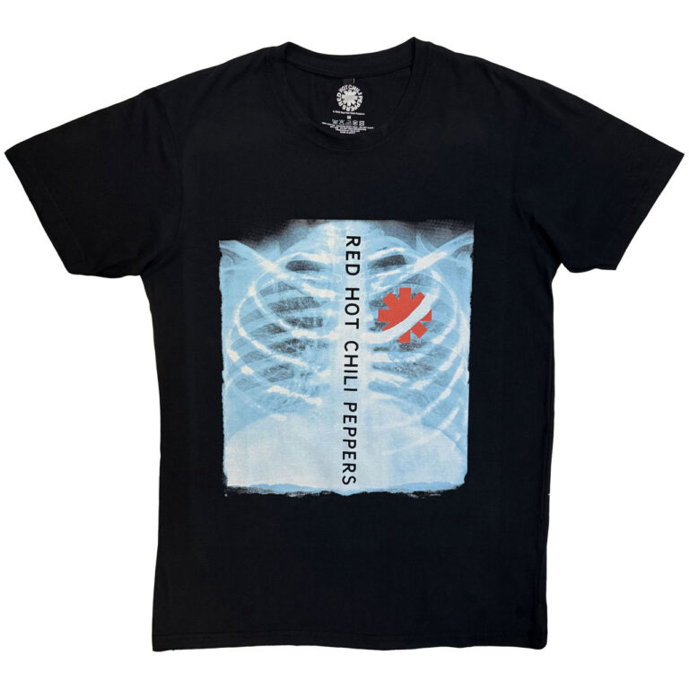 Red Hot Chili Peppers Unisex Premium Carbon T-Shirt: X-Ray Black T-Shirt