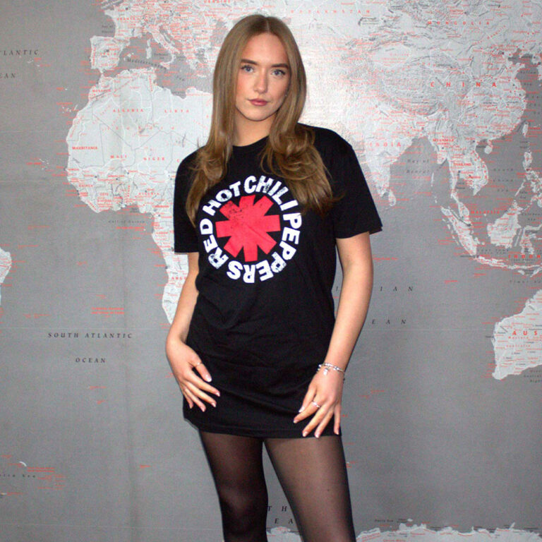 Red Hot Chili Peppers Classic Asterisk Ladies T-Shirt Dress