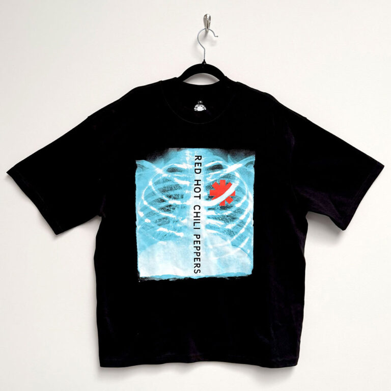 Red Hot Chili Peppers Unisex Oversized Boxy T-Shirt: X-Ray Black T-Shirt