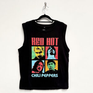 Red Hot Chili Peppers Portrait Photos Black T-Shirt