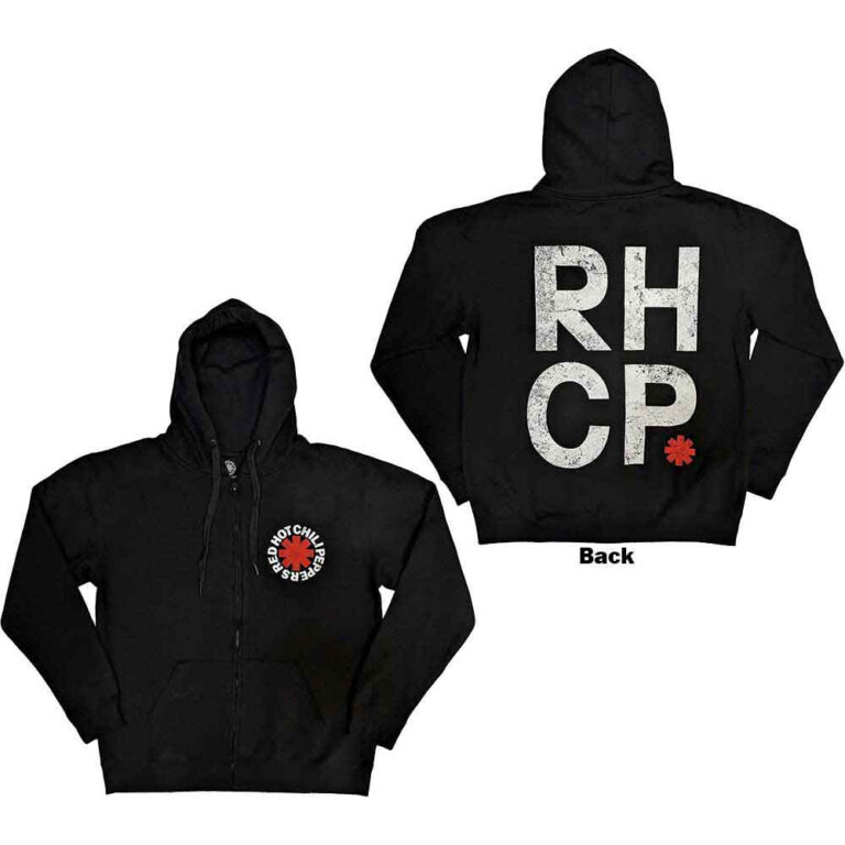 Red Hot Chili Peppers Red Asterisk Zip Hoodie