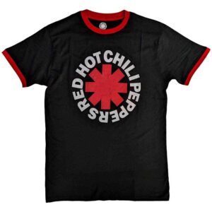 Red Hot Chili Peppers Classic Asterisk Black Ringer T-Shirt