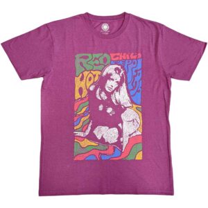Red Hot Chili Peppers Kneeling Girl Pink T-Shirt