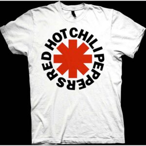 Red Hot Chili Peppers Red Asterisk White T-Shirt