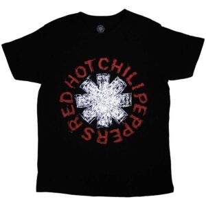 Red Hot Chili Peppers Scribble Asterisk Black T-Shirt