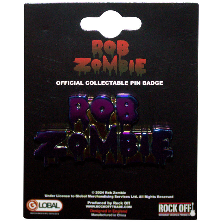 Rob Zombie Multicoloured Logo Pin Badge