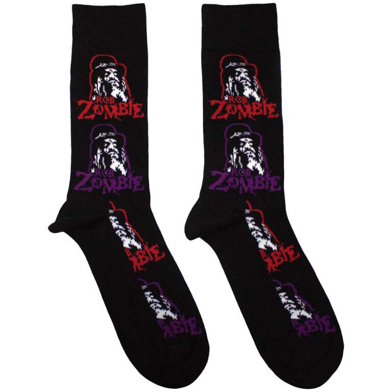 Rob Zombie Multicolour Repeats (Black) (UK Size 7 – 11) Socks