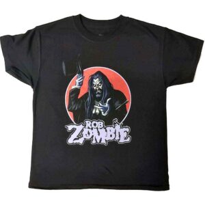 Rob Zombie Magician Black Kids T-Shirt