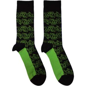 Rob Zombie Unisex Logo Repeat Black UK Size 7 - 11 Ankle Socks