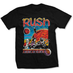 Rush US Tour 1978 Black T-Shirt