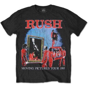 Rush 1981 Tour Black Back Print T-Shirt