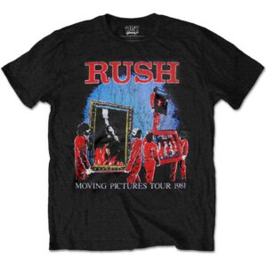 Rush Moving Pictures Tour Black T-Shirt