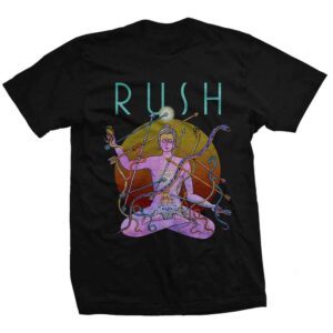 Rush Snakes & Arrows Tour 2007 Black Back Print T-Shirt