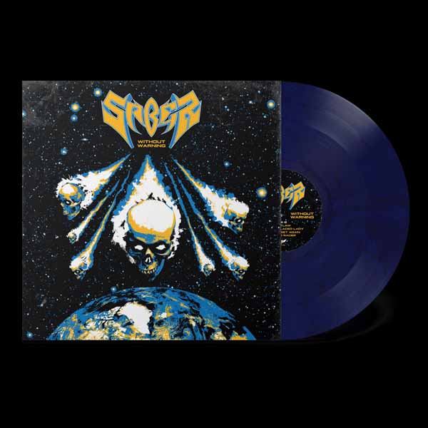SABER – WITHOUT WARNING (BLUE VINYL) Vinyl LP