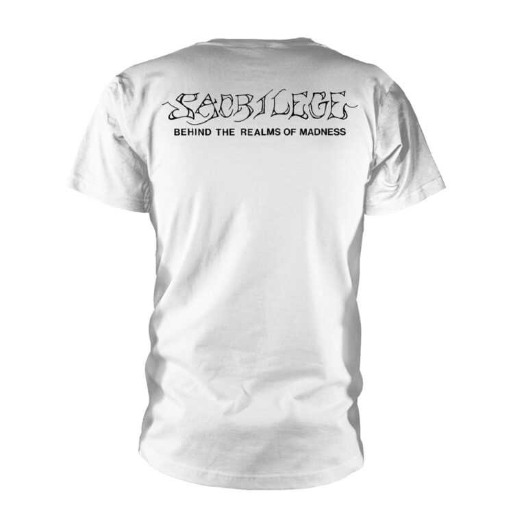 Sacrilege – Behind The Realms Of Madness (white) Front / Back Print T-Shirt