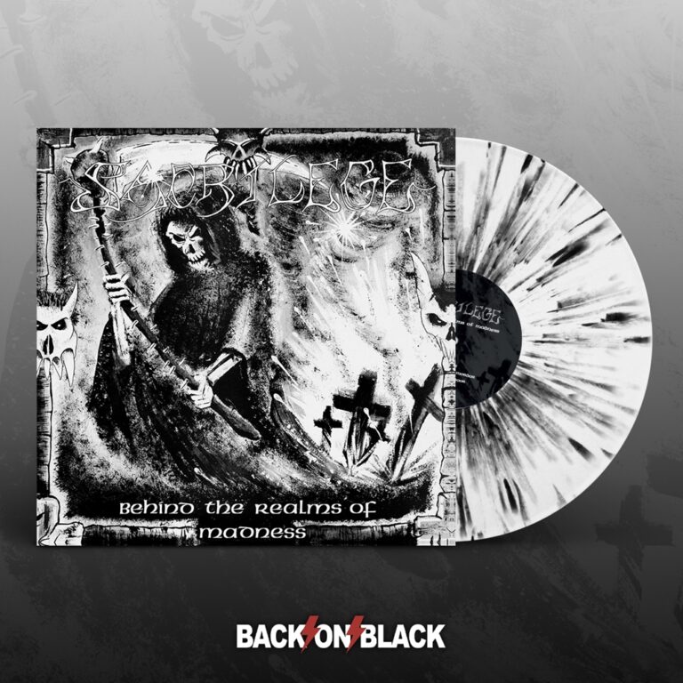 Sacrilege – BEHIND THE REALMS OF MADNESS (WHITE W/ BLACK SPLATTER VINYL 2LP) Vinyl Double Album