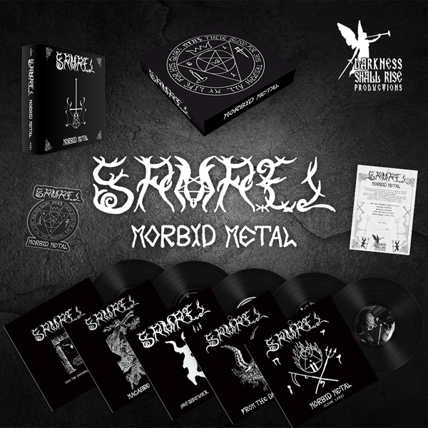 Samael – MORBID METAL (BLACK VINYL 5-EP BOX + BOOK + PATCH) Vinyl 7″ EP