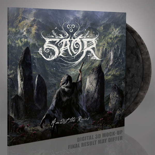 Saor – AMIDST THE RUINS (CRYSTAL CLEAR/BLACK MARBLED 2LP) Vinyl Double Album