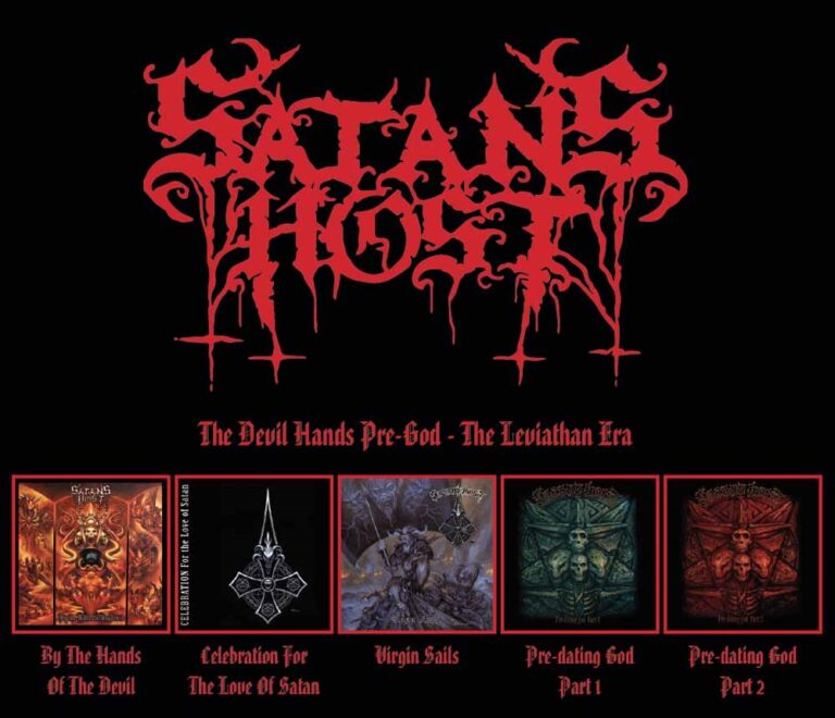 Satan’s Host – THE DEVIL HANDS PRE-GOD – THE LEVIATHAN ERA Compact Disc – 5 CD Box Set