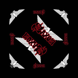 Saxon Logo/Eagle Black Bandana