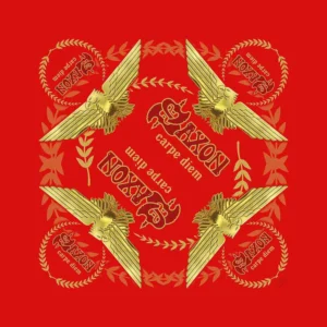Saxon Carpe Diem Red Bandana