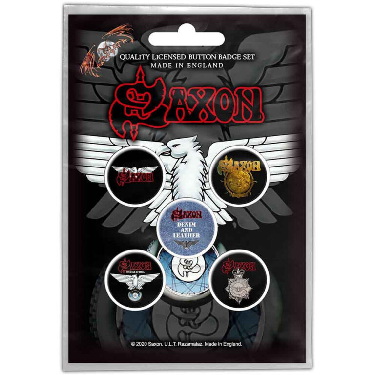 Saxon Wheels Of Steel Badge Pack