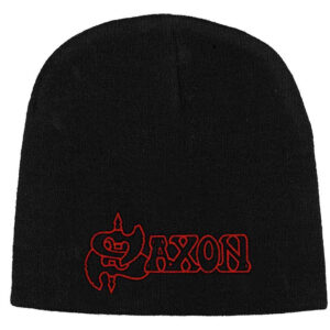Saxon Unisex Logo Black Beanie Hat