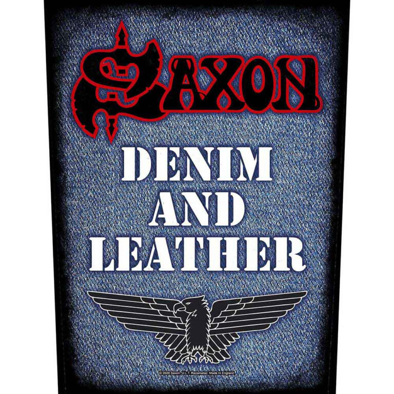 Saxon Denim & Leather Back Patch