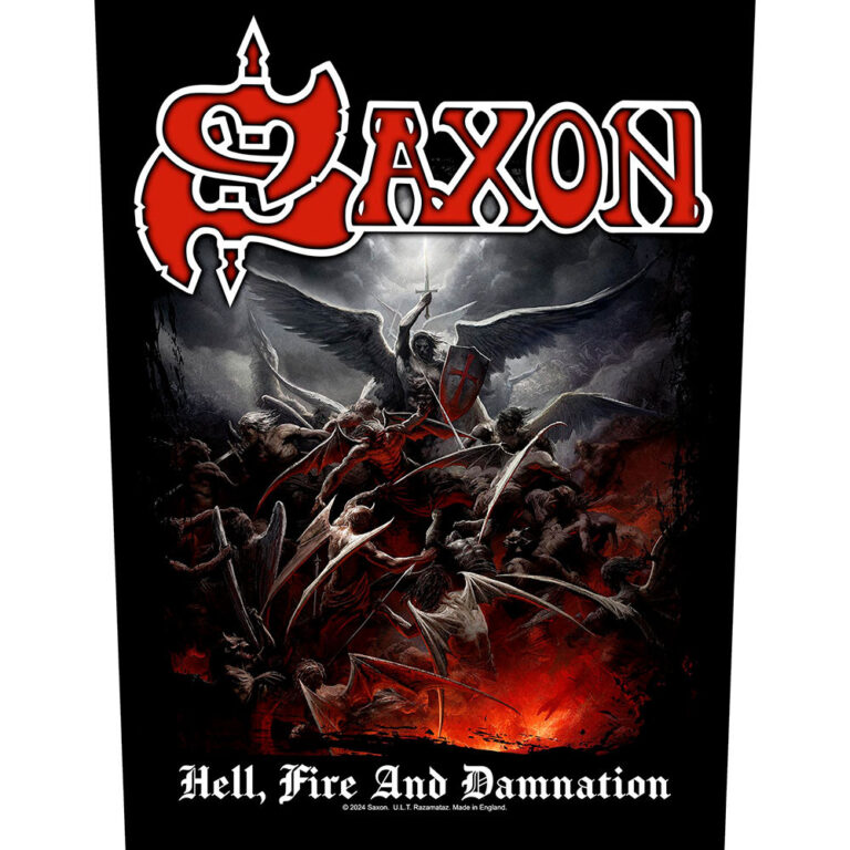 Saxon Hell, Fire And Damnation Back Patch