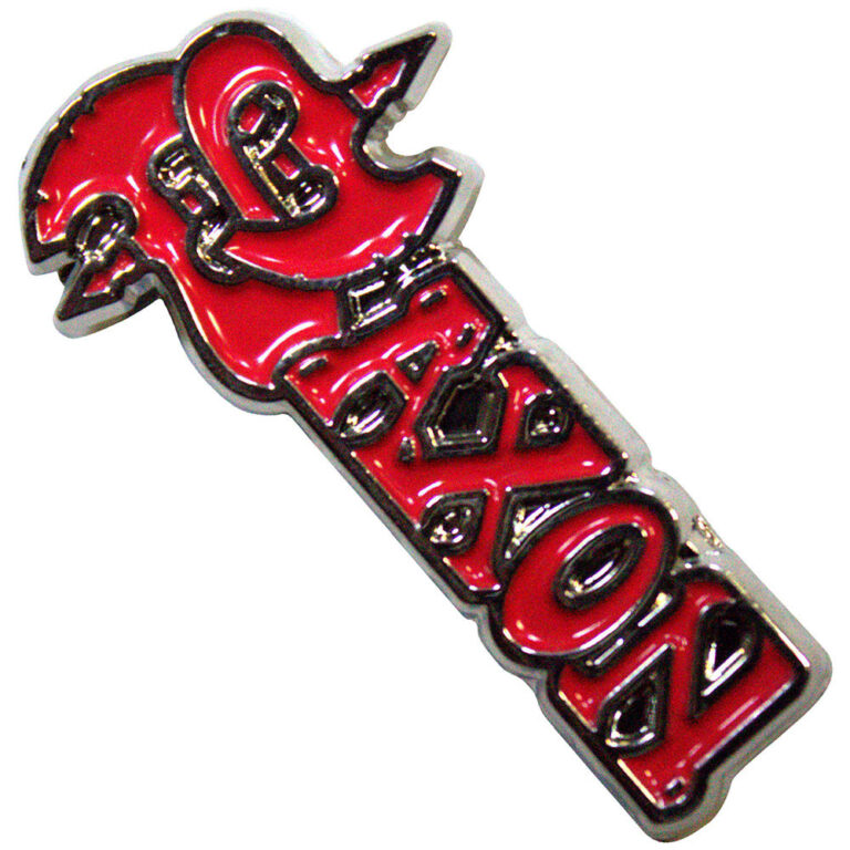 Saxon Red Logo Pin Badge