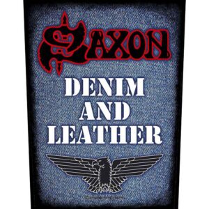 Saxon Denim & Leather Back Patch